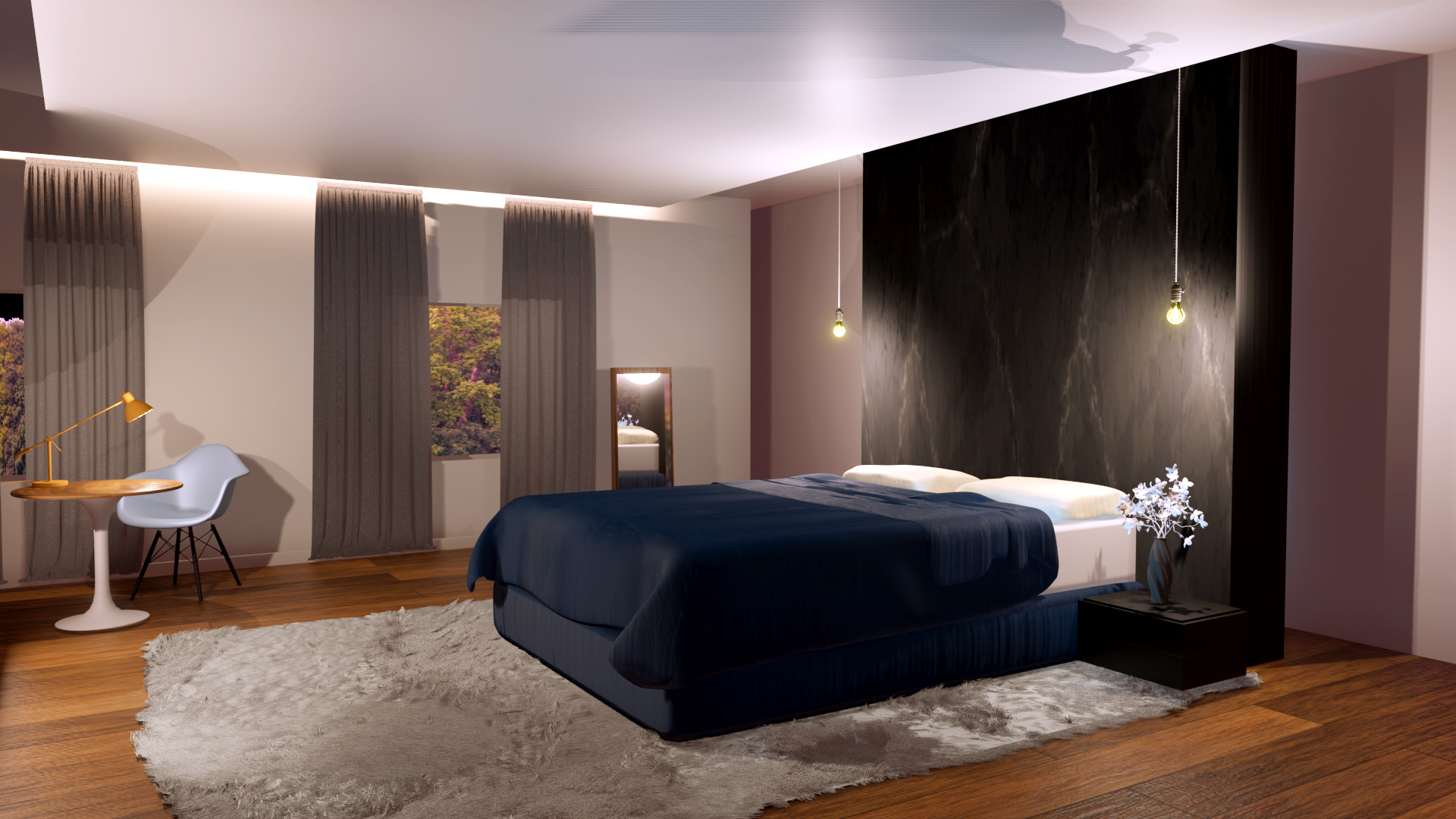 [Blender] Modern Bedroom